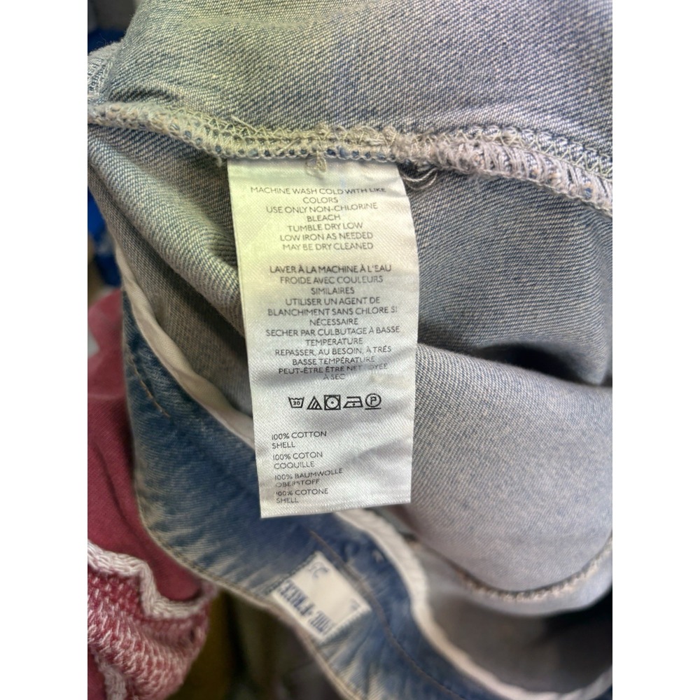 We The Free Free People Women's Wide Leg Jeans Size 25 Light Wash - Picture 16 of 16